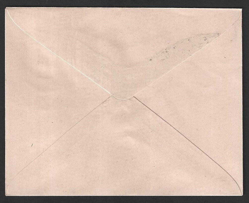 India 30p on Express 20p+20p red envelope with misplaced overprint error