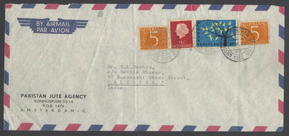 AOPIMT Netherlands 1962 cover to India 