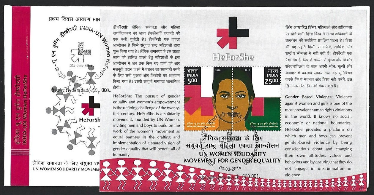 India 2015-17 MS miniature sheets on FDCs (5)