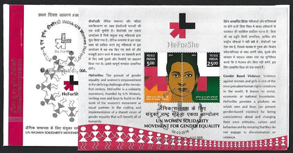 India 2015-17 MS miniature sheets on FDCs (5)