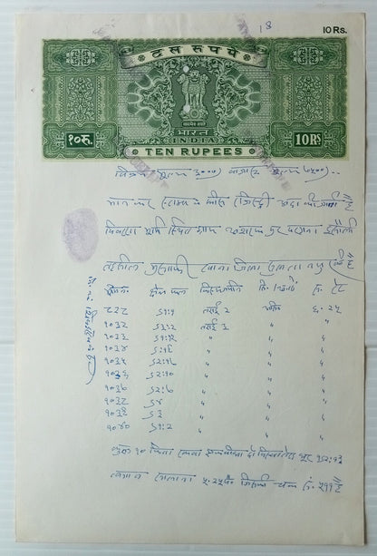 AOP India Capitals stamp papers x 20 different 