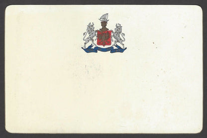 India Bhavnagar State The Sir Takhtsinghji Hospital 1940's View Card with crest