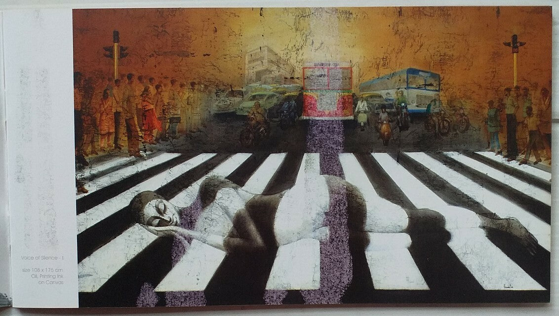 India Contemporary Art RAMESH THORAT 2006 Exhibition souvenir 4 pages