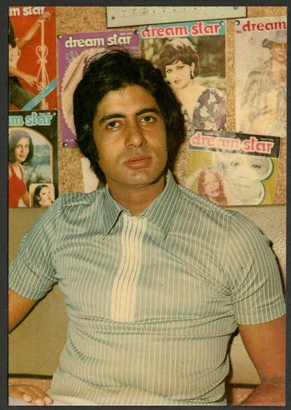 AOP India Bollywood vintage postcard AMITABH BACHCHAN 