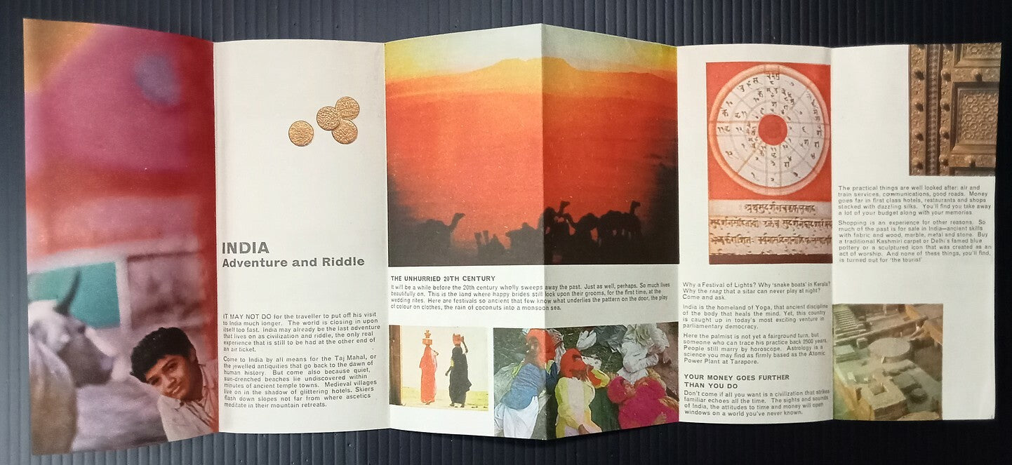 AOP India vintage tourist brochure INDIA