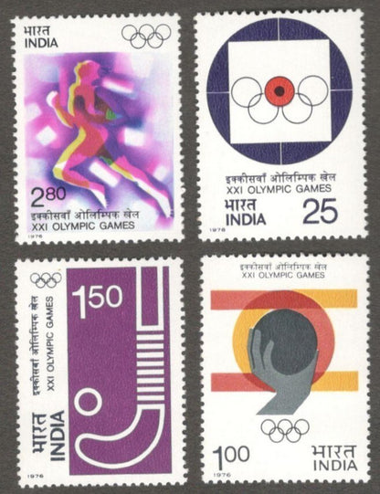India #691a 1976 Olympics set of 4 MNH