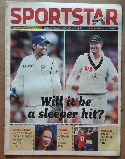 India Sportstar 2006-11 CRICKET cover issues 10” X 13” (5)