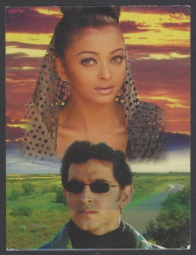 AOP2 India Bollywood 2001 Pocket Calendar AISHWARYA RAI BACHCHAN