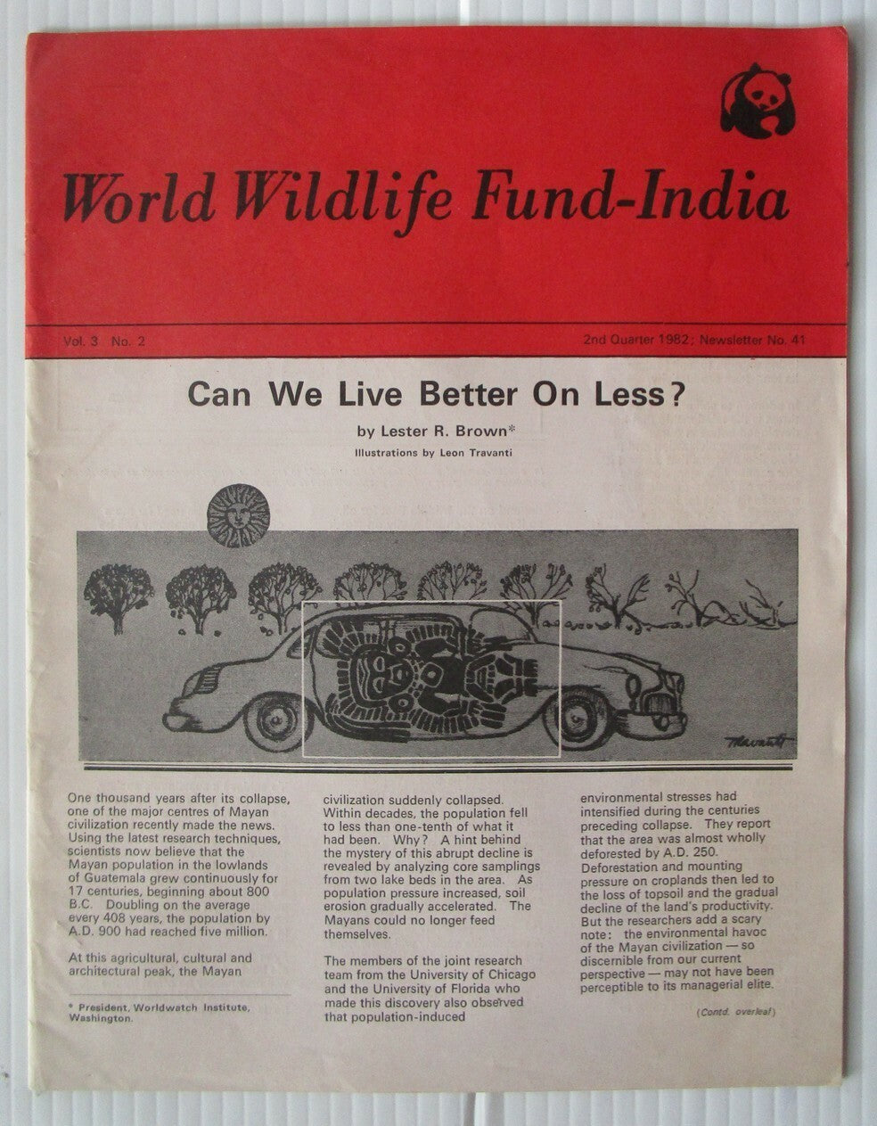 World Wildlife Fund WWF India 1982 quarterly magazine