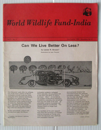 World Wildlife Fund WWF India 1982 quarterly magazine