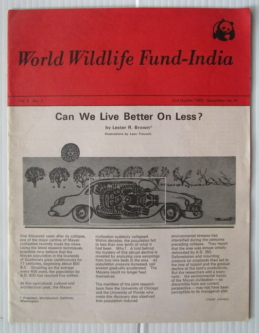 World Wildlife Fund WWF India 1982 quarterly magazine