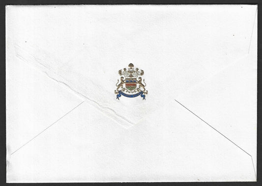 India vintage envelope with multi colour crest of an unidentified State