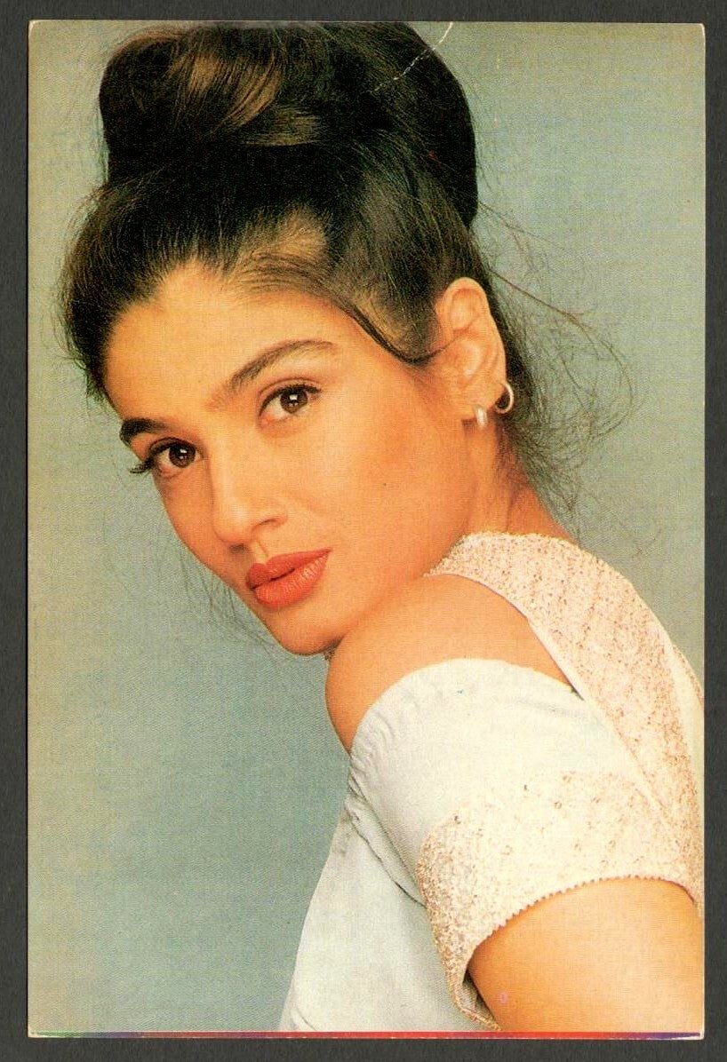 AOP India Bollywood RAVEENA TANDON vintage postcard 