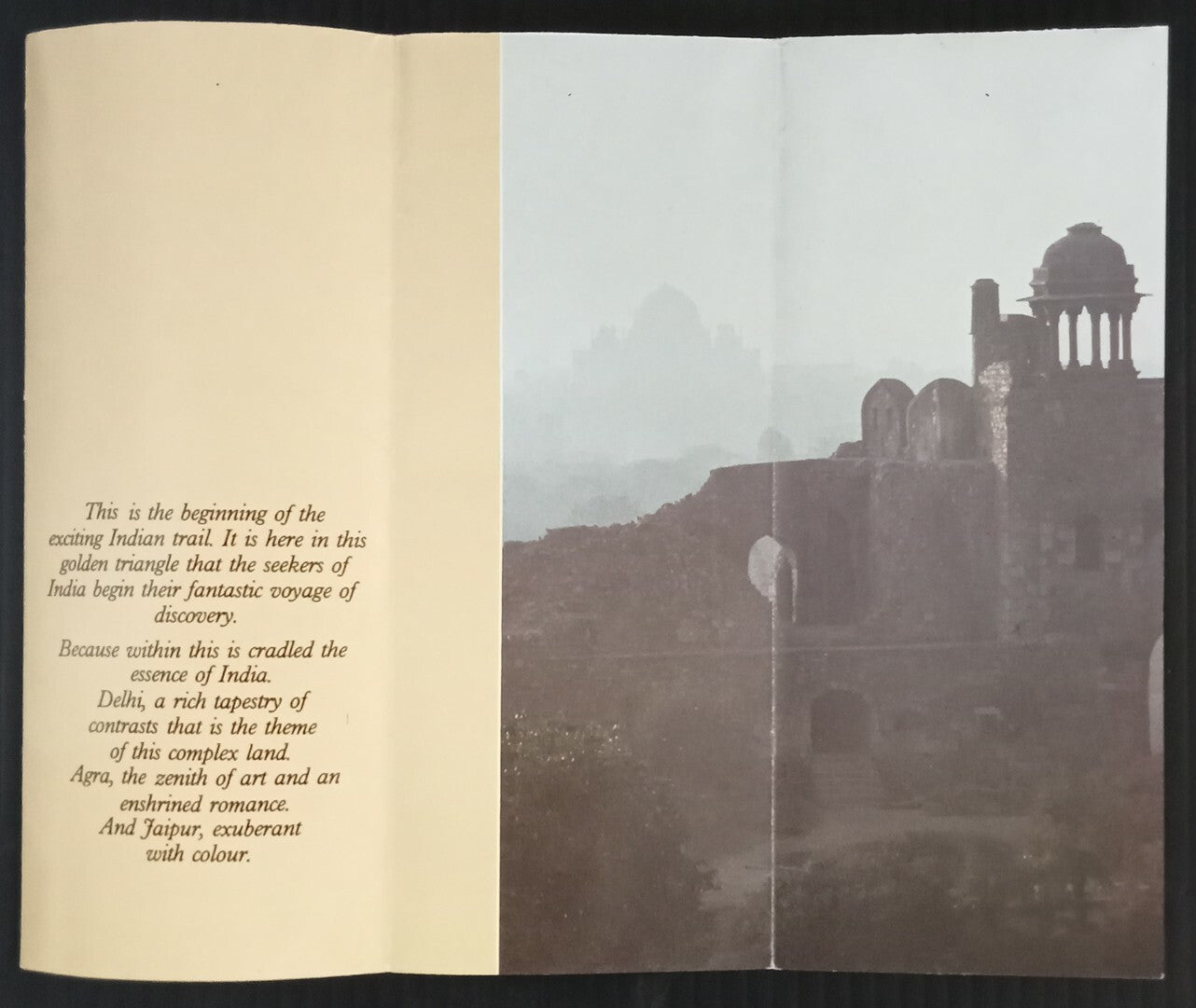 AOP India Delhi Agra Jaipur 1988 Tourism brochure