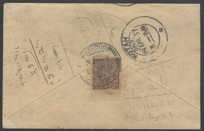 AOP India KGVI 1937 advertisement cover SILCOLIN DISTEMPER