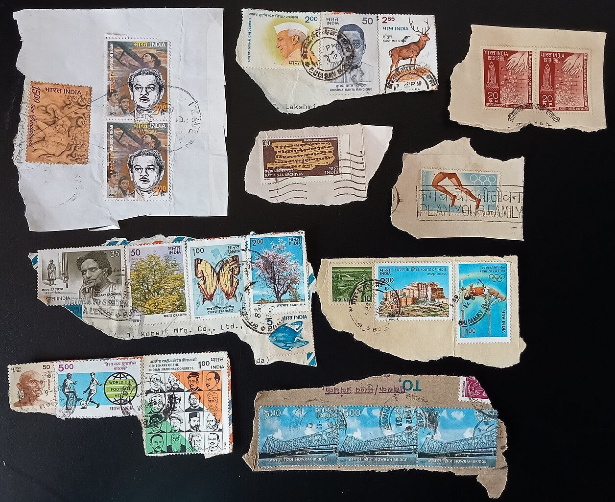 India unpicked on paper commemorative mix (200)