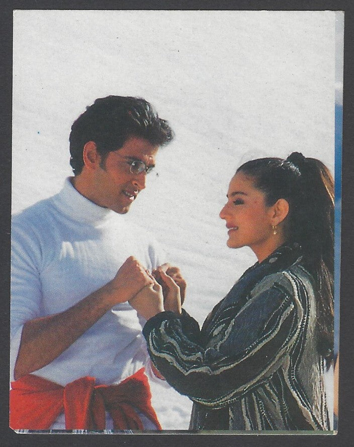 AOP2 India Bollywood 2001 Pocket Calendar - AMISHA PATEL & HRITHIK ROSHAN