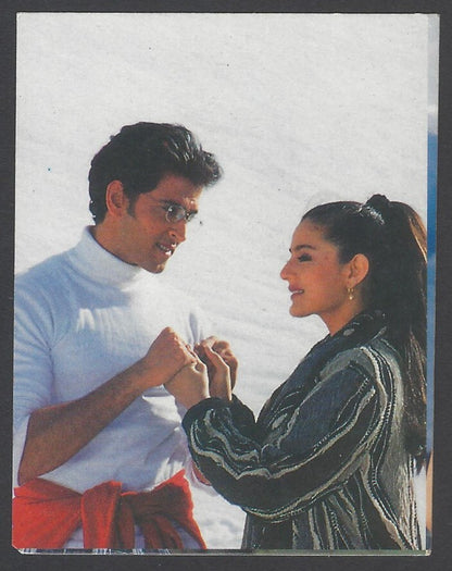 AOP2 India Bollywood 2001 Pocket Calendar - AMISHA PATEL & HRITHIK ROSHAN