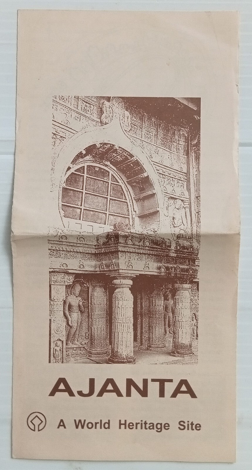 AOP India Vintage Ajanta Tourist leaflet 