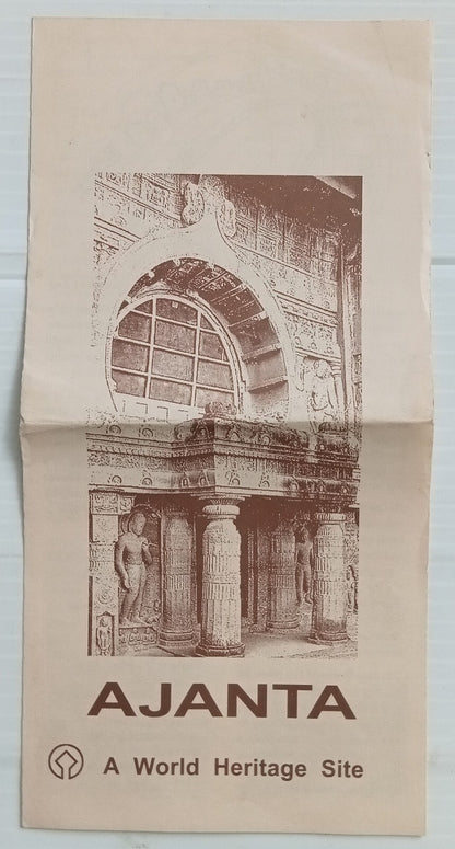 AOP India Vintage Ajanta Tourist leaflet 