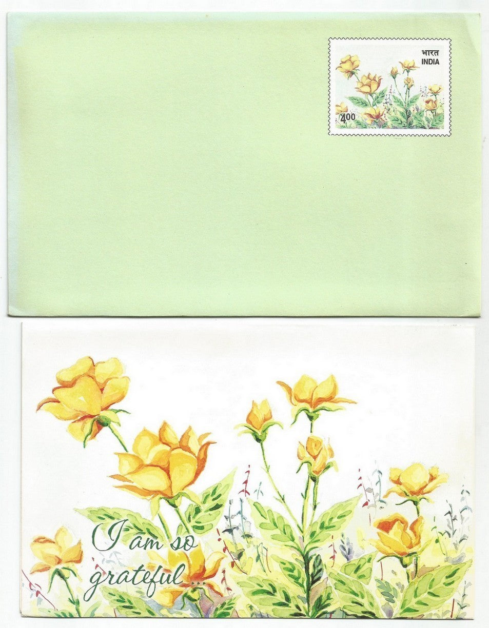 India 21 diff prepaid 4R envelopes issues all with matching greeting cards