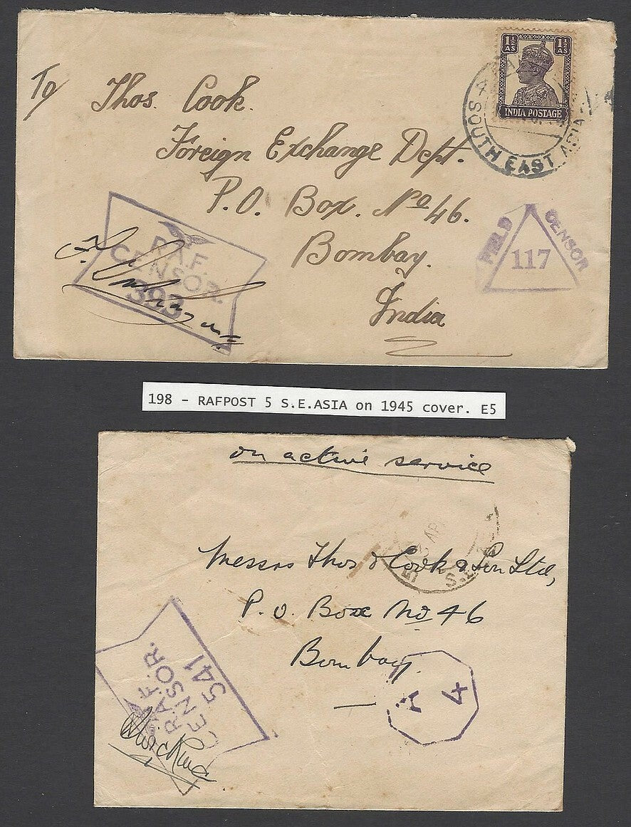 WW2 collection of RAF India & RAF South East Asia covers (9)