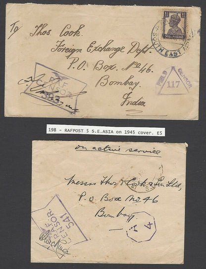 WW2 collection of RAF India & RAF South East Asia covers (9)