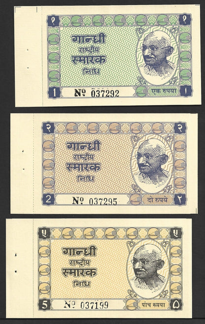 India 1948 Gandhi Memorial donation note replicas (7)