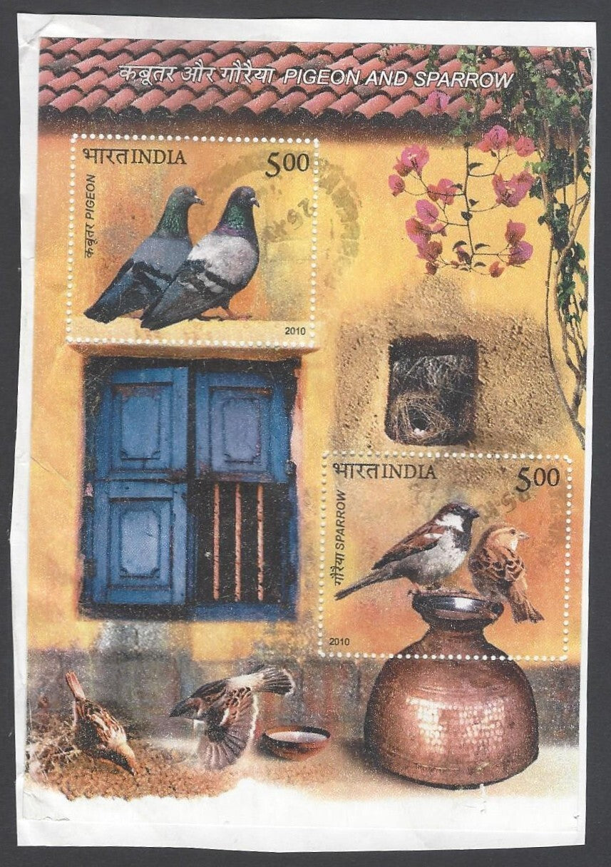AOP India 2010 Birds MS used