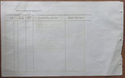 India P M Hutheesing & Sons 1920s unused share certificate