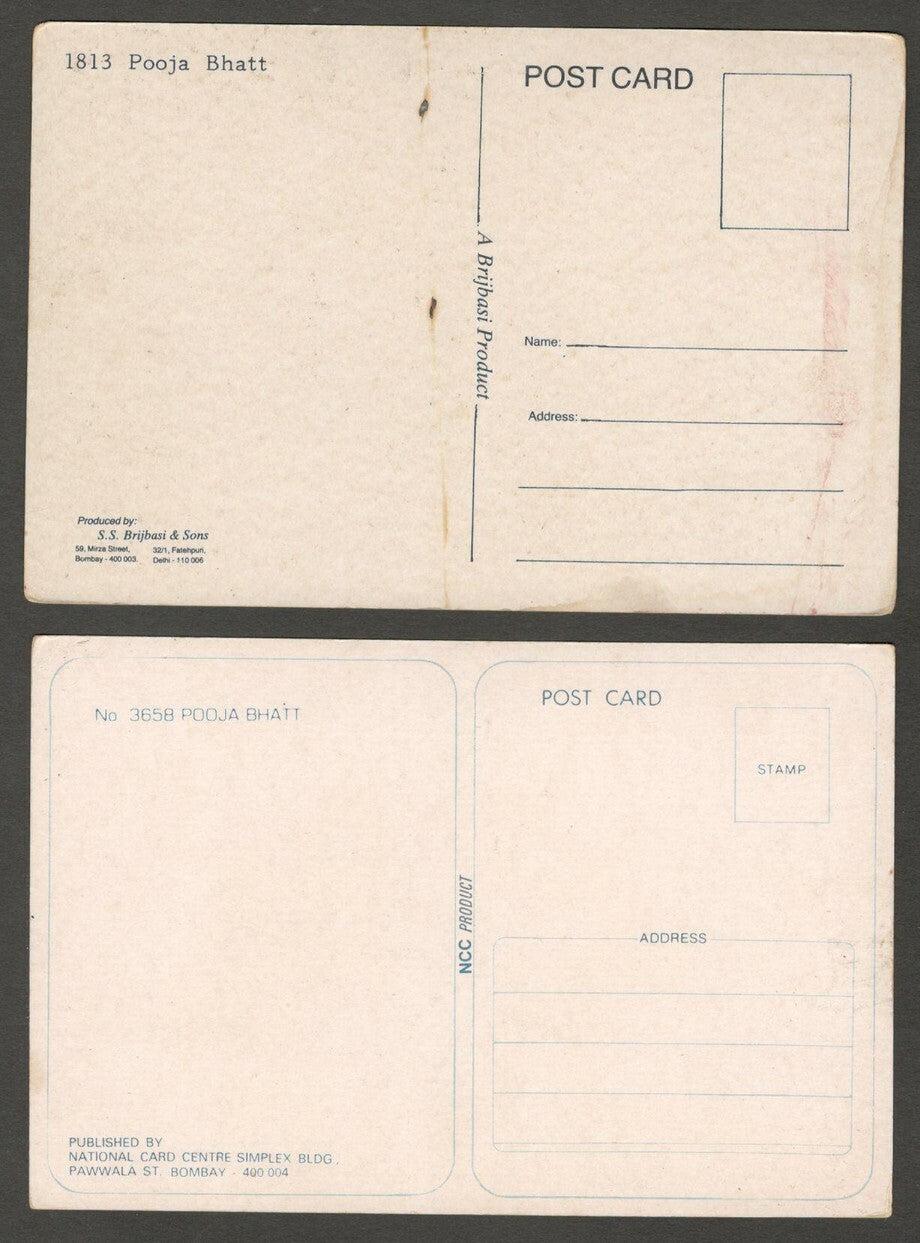 Bollywood postcards POOJA BHAT x 4 different