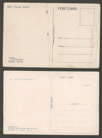 Bollywood postcards POOJA BHAT x 4 different