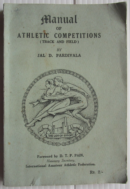 India Manual of Athletic Competitions Track & Field by Pardivala 1955 SC 143pgs