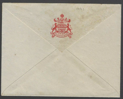AOP India crested envelope JAI JANGALDHAR BADSHAH Maharaja Karan Singh Bikaner