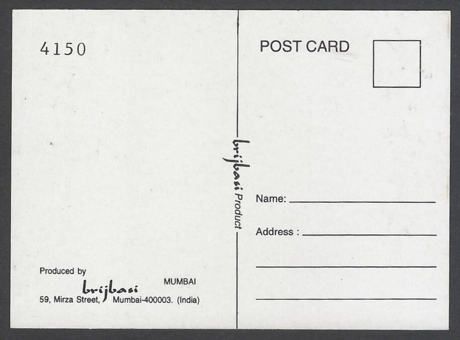 AOP Bollywood India promotional mini postcard (3x4 inches) SHAH RUKH & MAHIMA