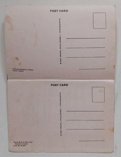 AOP India vintage tourist booklet of 10 postcards - KASHMIR