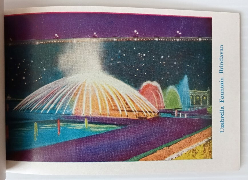AOP India BRINDAVAN vintage Tourist booklet with 12 views