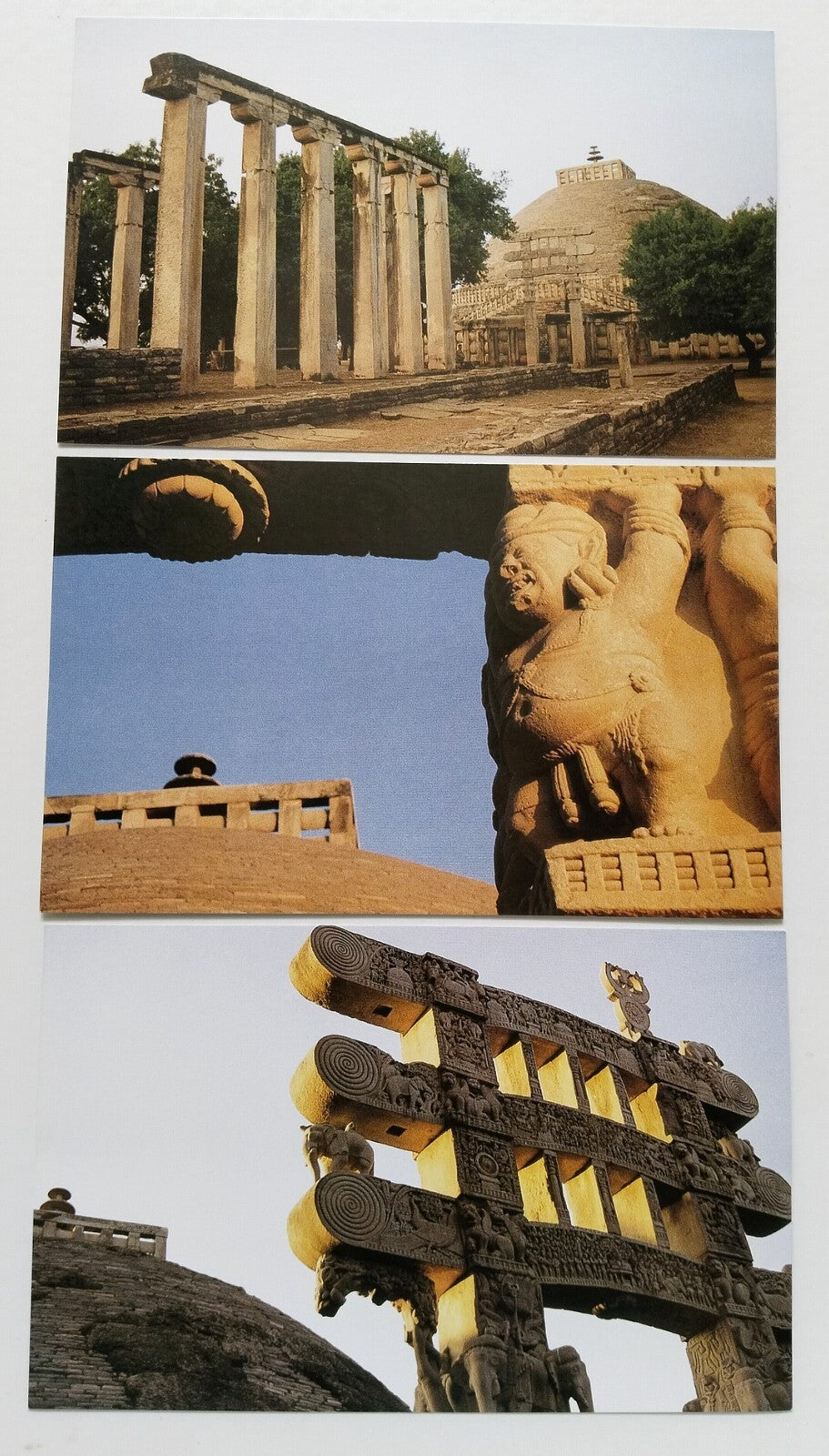 AOP India SANCHI vintage booklet of 10 postcards