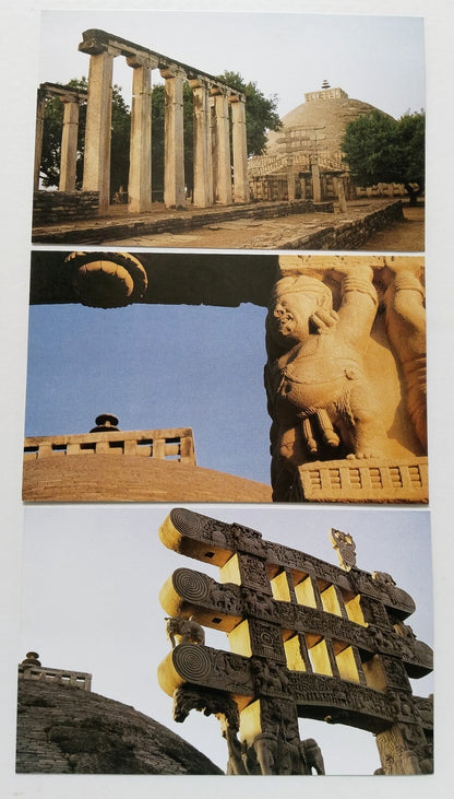 AOP India SANCHI vintage booklet of 10 postcards