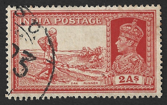 India KGVI 1937 2a Dak Runner canc. FPO 23 HABBANIYA, Iraq