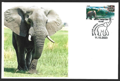 India 2023 LEMRU ELEPHANT RESERVE Special covers (5)