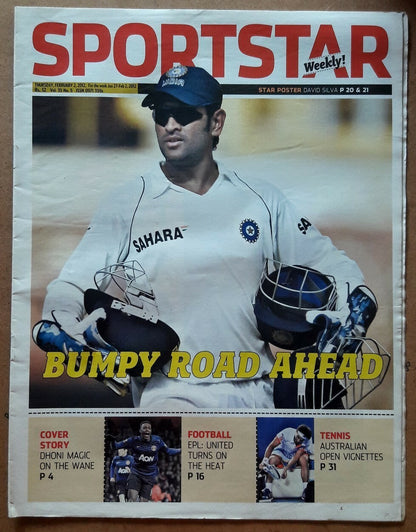 India Sportstar 2009-12 CRICKET cover issues 10” X 13” (5)