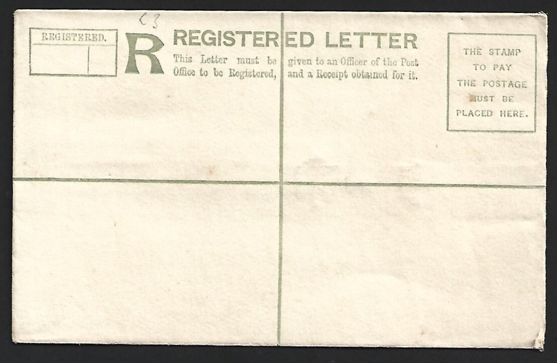 India PATIALA STATE 1904 KEdVII 2a blue registered envelope mint. HG #C3