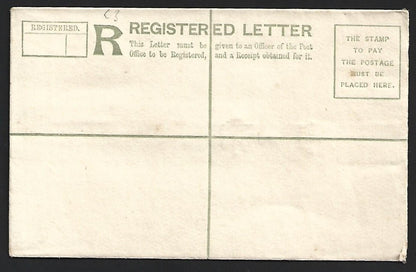 India PATIALA STATE 1904 KEdVII 2a blue registered envelope mint. HG #C3