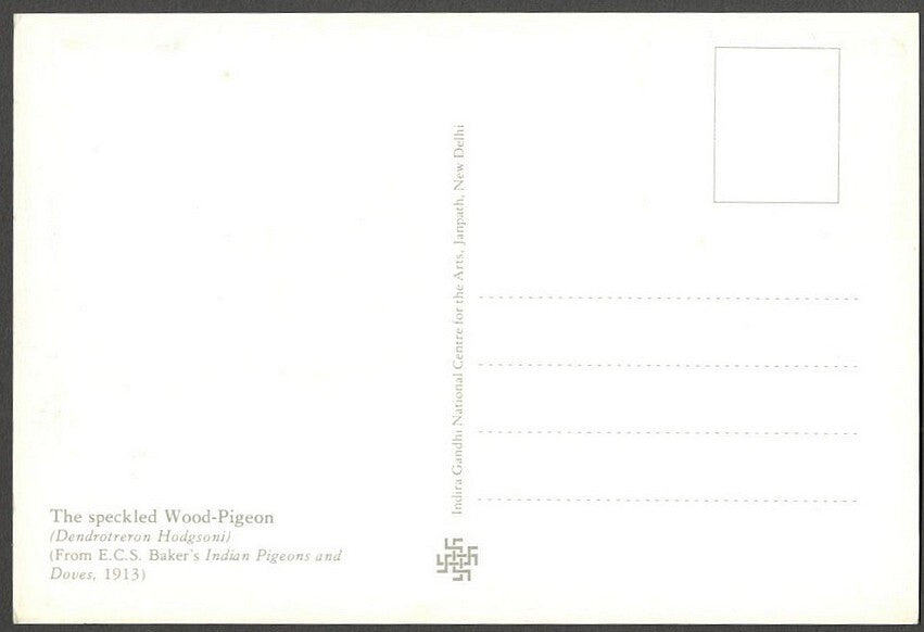 AOP India 2010 Pigeon maxi card