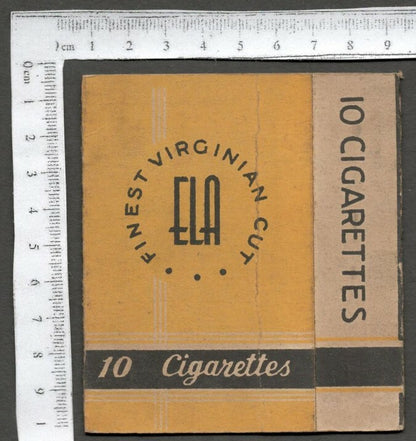 AOP India vintage empty packet ELA Cigarettes 