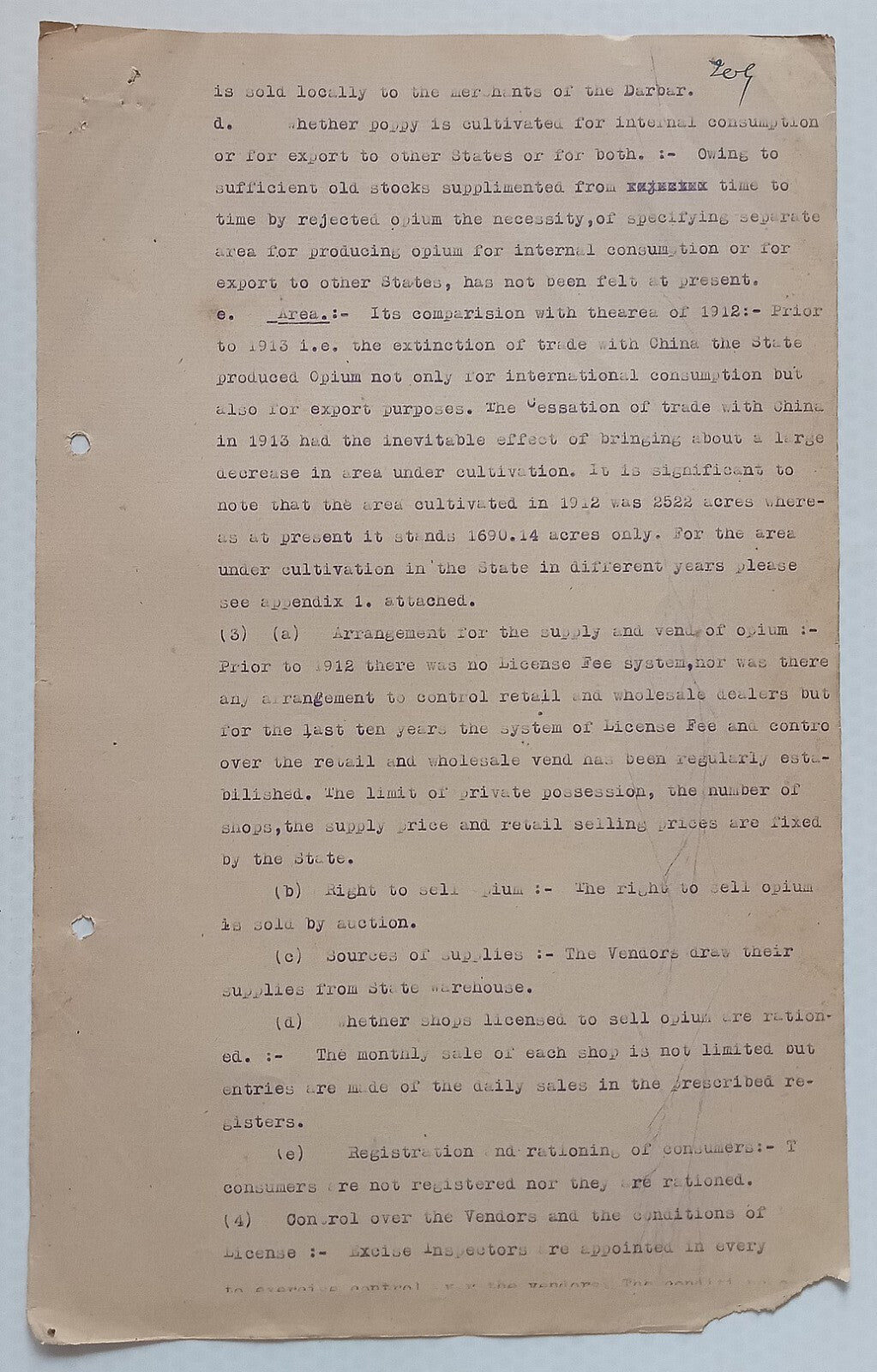 AOP India Official correspondence - OPIUM & OTHER DANGEROUS DRUG 1931-32