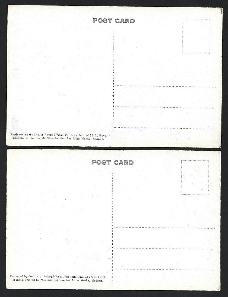 (AOP) DAMS OF INDIA vintage postcards (5)