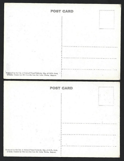 (AOP) DAMS OF INDIA vintage postcards (5)