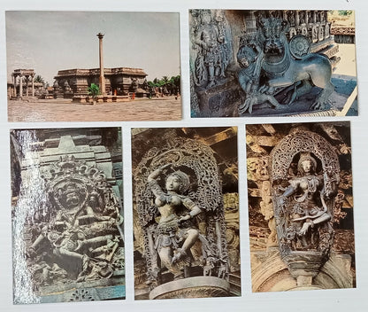 AOP India BELUR vintage packet of 10 postcards